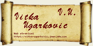 Vitka Ugarković vizit kartica